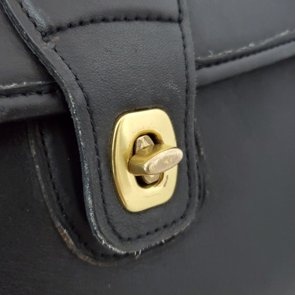 Vintage 90s Coach Beekman Briefcase Black Leather Bag 5266 - Picture 5 of 16